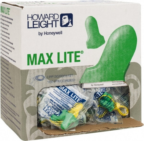 Howard Leight by Honeywell Maximum Lite Low Pressure Disposable Foam Earplugs - NRR 30.