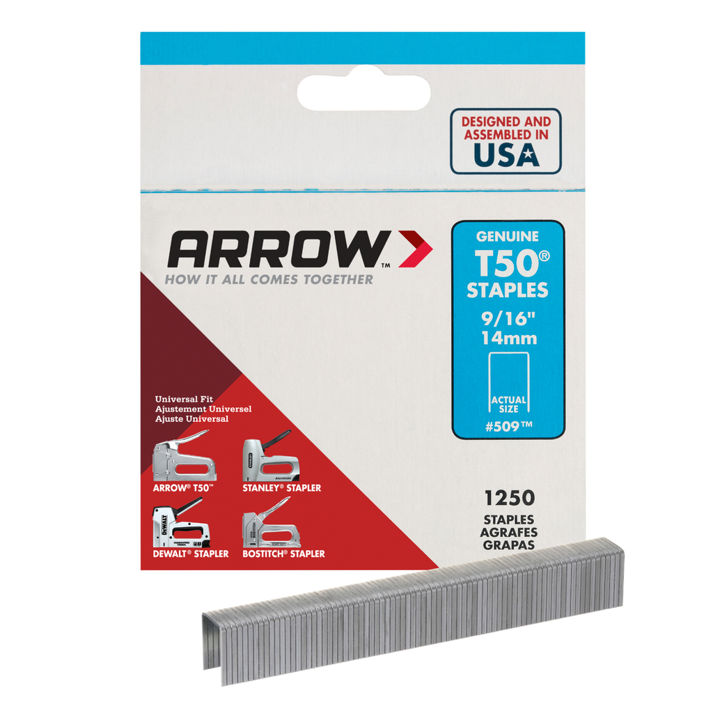 Arrow T50 Staples (Box 1250)