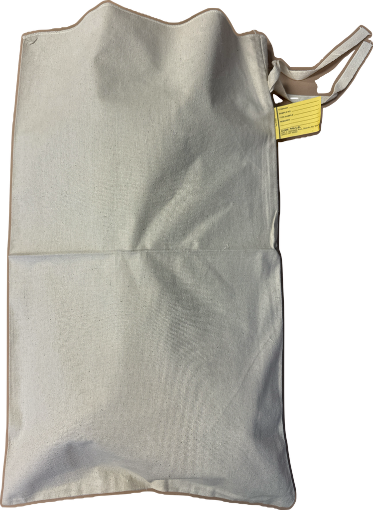 [1161] CGS 10oz Canvas Sample Bag w/Wrap-Tie (6" x 11")