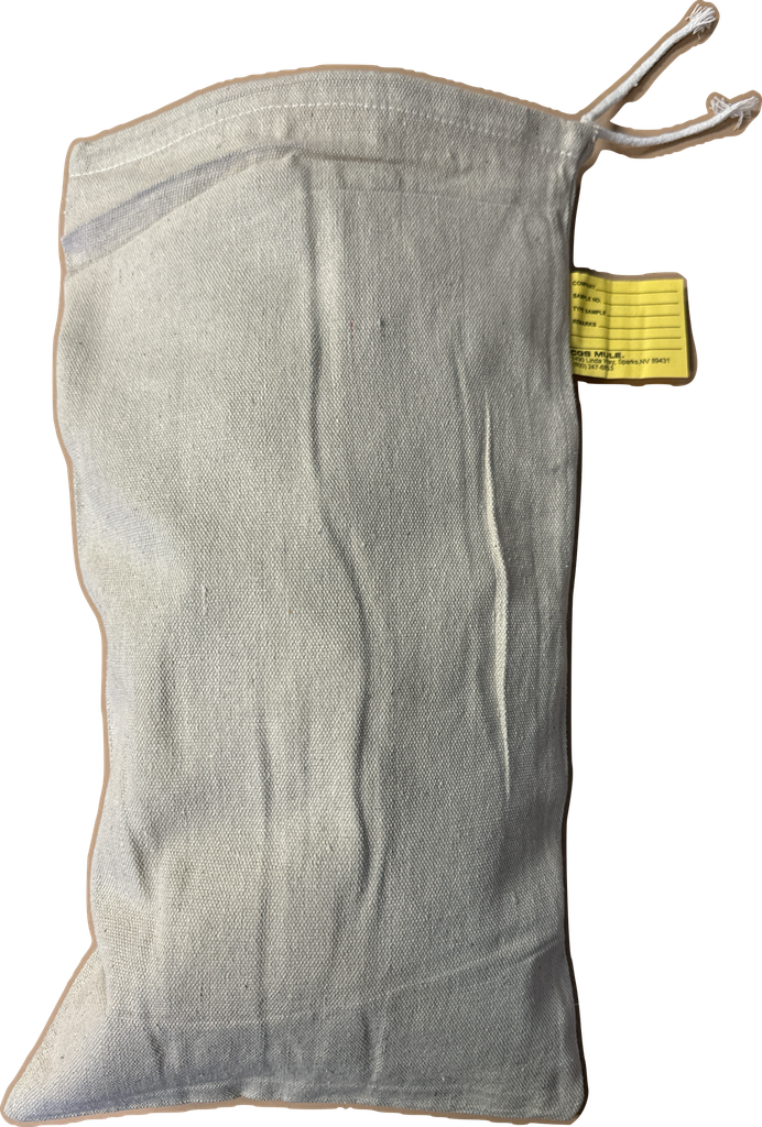 [1172] CGS 10oz Canvas Sample Bags w/Draw Cord (7" x 12")