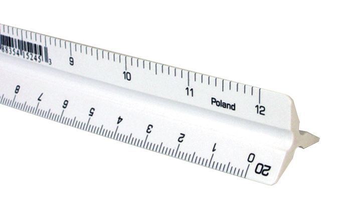 [9365] Triangular Engineers Scales (12")