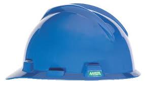 [7651B] MSA V-Gard® Hard Hat Cap Style (Blue)