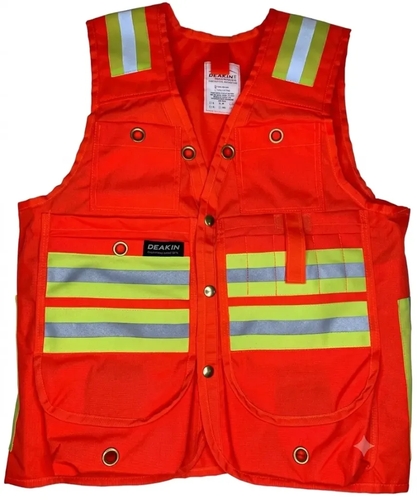 [3014S] Stoneblaze Nylon Reflective Vest (Small, Orange)