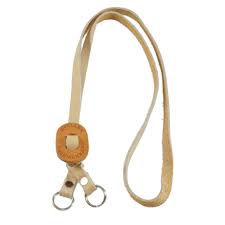 [7155] Gfeller Leather Hand Lens Lanyard (Double Ring)