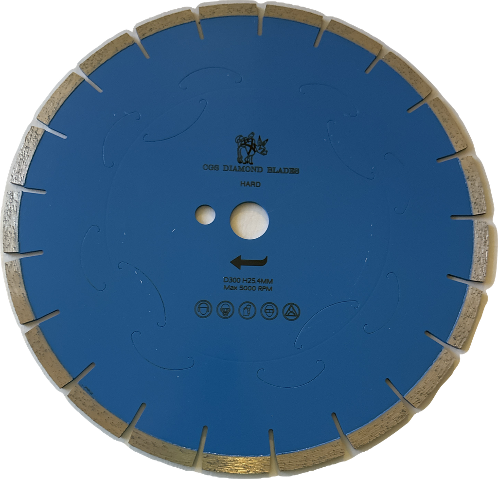 [9973 Blue] CGS Diamond Core Saw Blades (Hard Semi-Silent, 12")