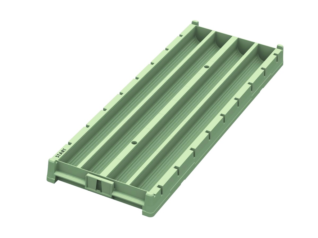 [4071] Discoverer Series 2 Plastic Core Trays (HQ (2-5/8") 5 Row)