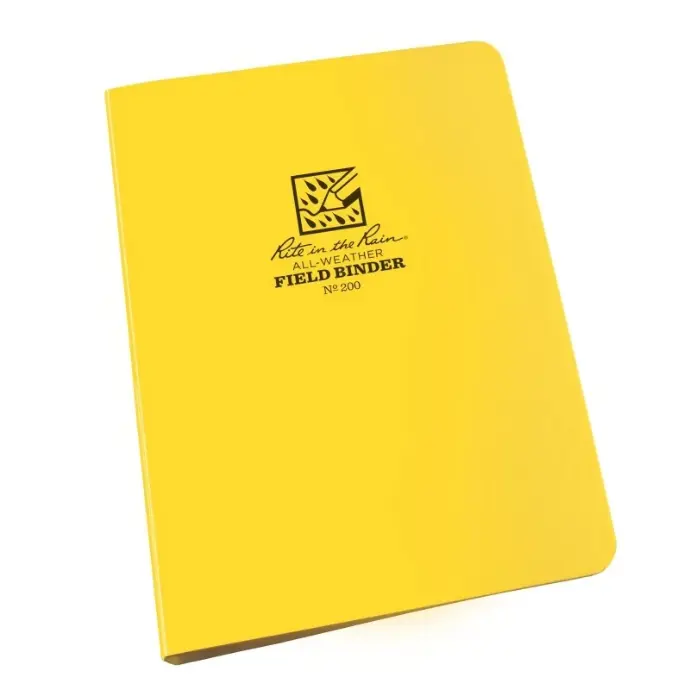 Rite in the Rain Field Ring Binder 1/2" Yellow