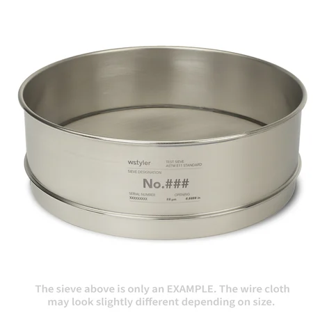 [TS1210] TYLER Sieves Full Height 12" - Stainless Steel (10 Mesh (2 mm))