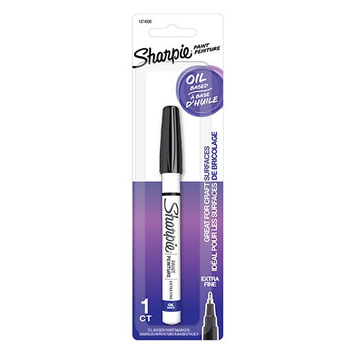 [9600EFBlk] Sharpie Oil Based Paint Markers (Extra-Fine Point, Black)