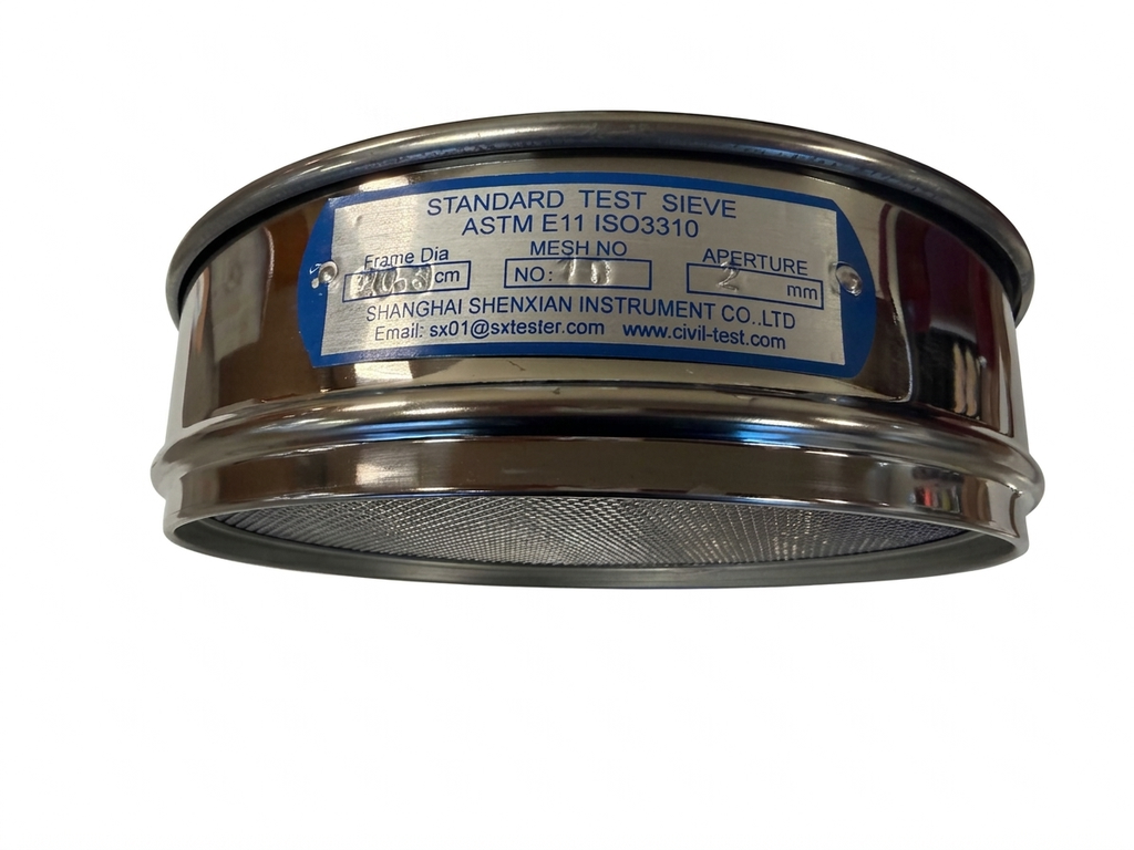 Stainless Steel Test Sieve Full Height 8"