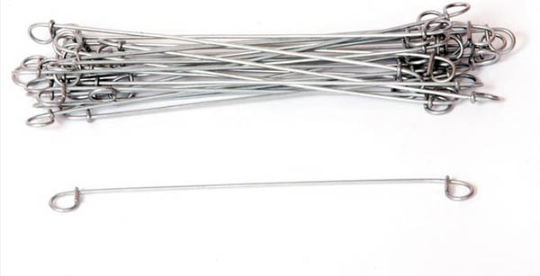 CGS 6" Galvanized Double Loop Steel Wire Ties- 16 gage