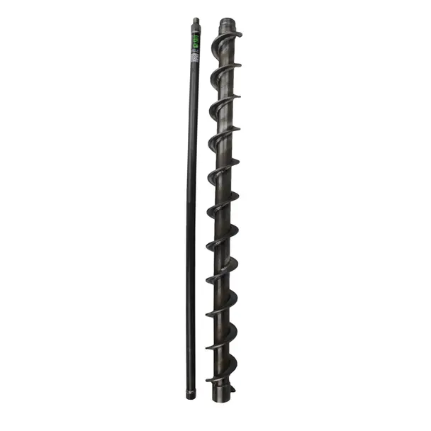 [7783] 3' Hollow Stem Flighted Auger Extension w/ Inner Rod