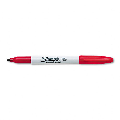 Sharpie Permanent Markers, Fine Point, Red