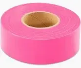 Heavy-Duty Tundra Pink Flagging Tape – 150′