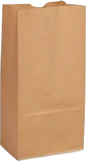 [7723] Kraft Bag 50# Heavy Duty #4 - 5" x 3 1/8" x 9 5/8"