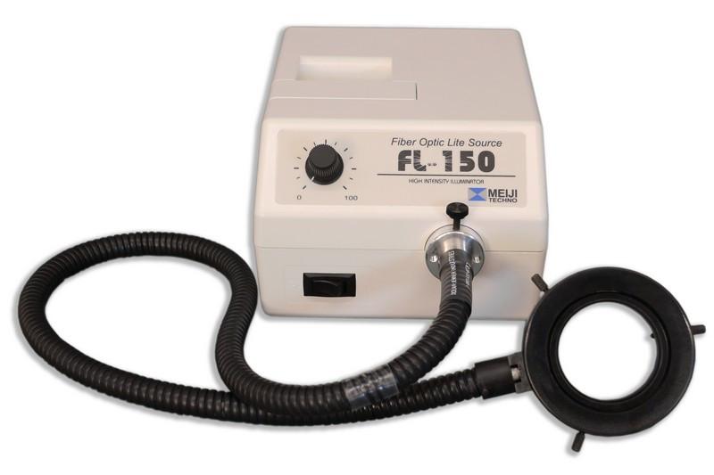[868] Meiji Fiber Optic 110V Annular Ring Illuminator