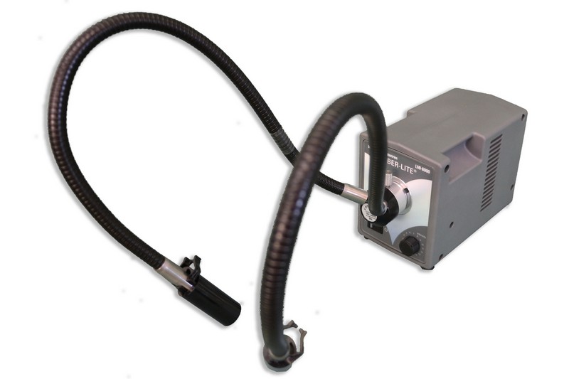 [878] Meiji FL-5000 LED Dual Arm Fiber Optic Illuminator