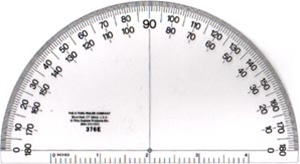 C-Thru 6" Semicircular Engineer Protractor