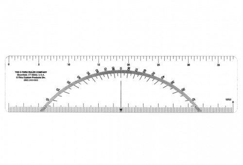 C-Thru Metric Protractor Scale - 1:3000/1:6000 -Discontinued 2019