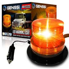 GENSSI LED Beacon Strobe Light with Magnetic Base
