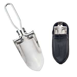 [1250] Mini Stainless Steel Folding Trowel With Pouch