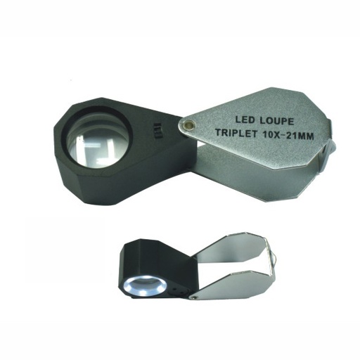 [7101] CGS 10x Triplet Hand Lens with LED Lights