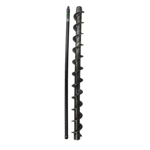 [7783] 3' Hollow Stem Flighted Auger Extension w/ Inner Rod