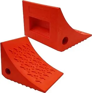 [7594] Orange Wheel Chocks