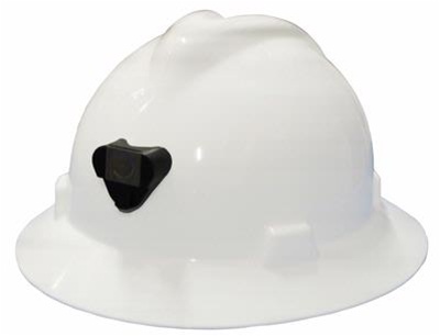 [7646] MSA V-Gard Full Brim Hat w/ Lamp Bracket