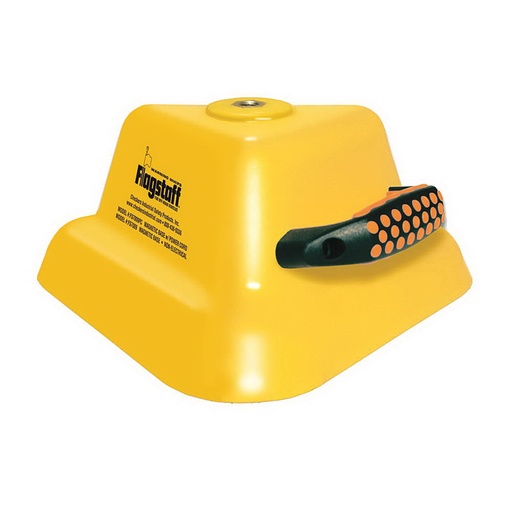 [7529] Checkers Yellow Magnetic Mount Base for Whips