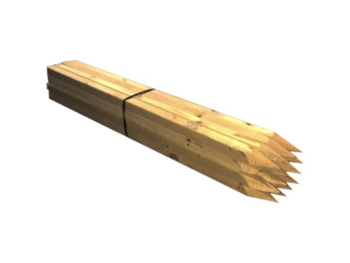 [1545] CGS Premium 1.5" x 1.5" x 4' Claim Posts (BLACK BAND)